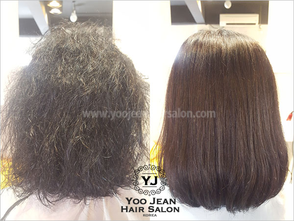 Rebonding + Iron Perm for Indian Curly Hair