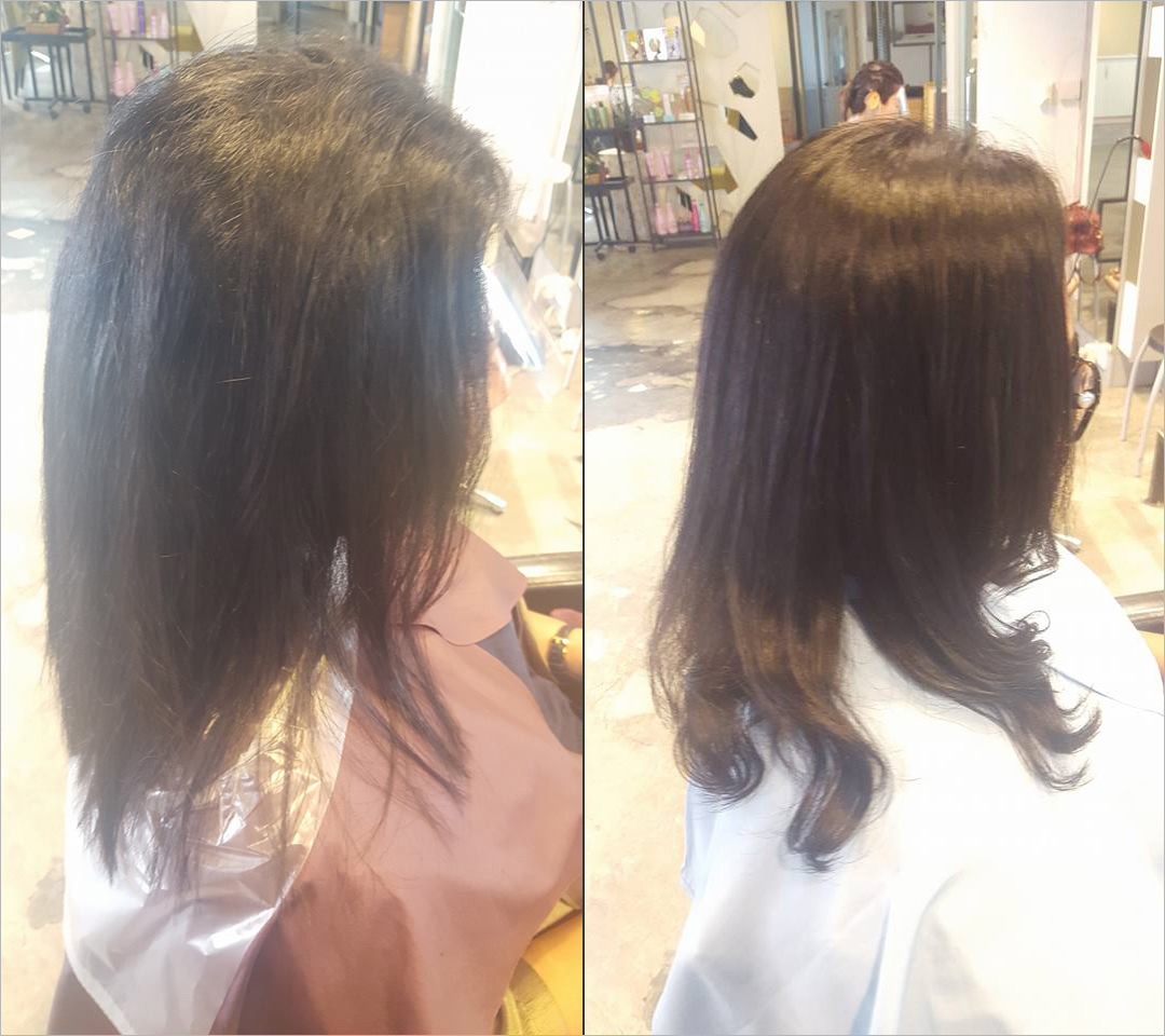 Digital wavy rebonding